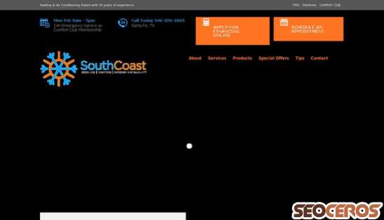 southcoast-ac.com desktop 미리보기