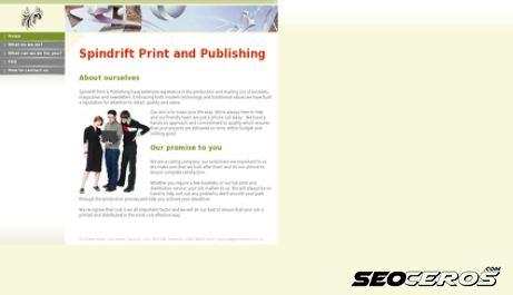 spindriftprint.co.uk desktop previzualizare