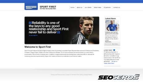 sportfirst.co.uk desktop előnézeti kép