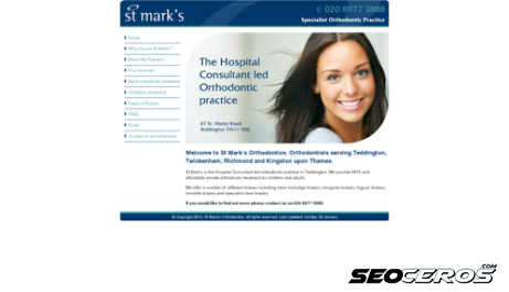 st-marks.co.uk desktop previzualizare