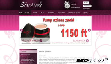 starnails.hu desktop náhled obrázku