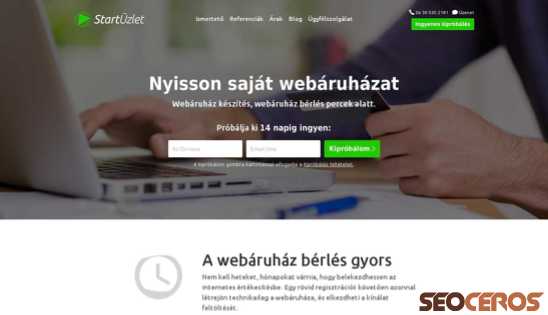 startuzlet.hu desktop förhandsvisning