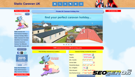 static-caravan.co.uk desktop preview