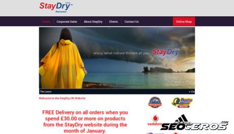 staydry.co.uk desktop preview
