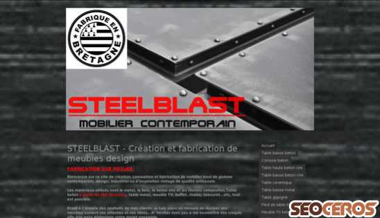 steelblast.fr desktop förhandsvisning