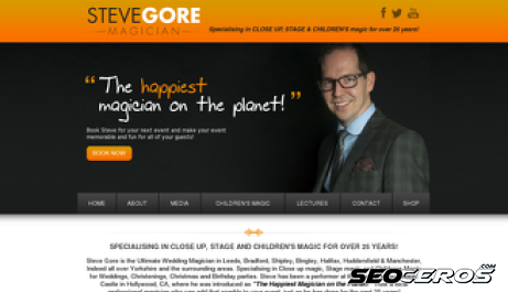 stevegore.co.uk desktop förhandsvisning