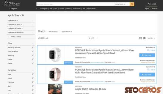 stillapple.com/watch/watch-series-1/apple-watch-s1 desktop previzualizare