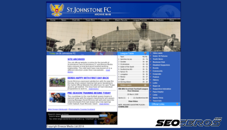 stjohnstonefc.co.uk desktop előnézeti kép