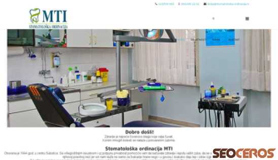 stomatoloska-ordinacija.rs desktop előnézeti kép