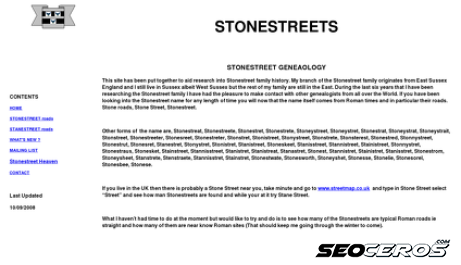 stonestreets.co.uk desktop preview
