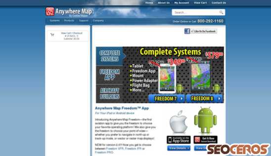 anywheremap.com desktop obraz podglądowy