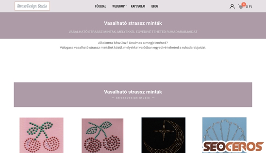 strasszko.hu/vasalhato-strassz-mintak desktop náhled obrázku