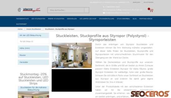 stuckleistenstyropor.de/innere-stuckleisten/stuckleisten-stuckprofile-aus-styropor.html desktop előnézeti kép