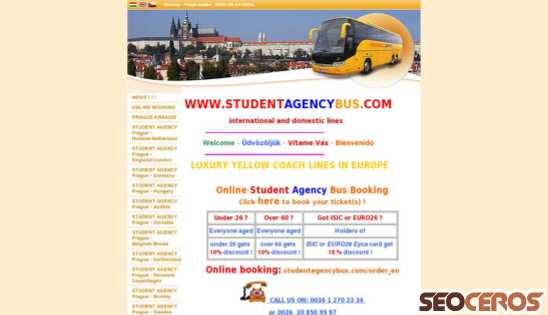 studentagencybus.com desktop Vista previa