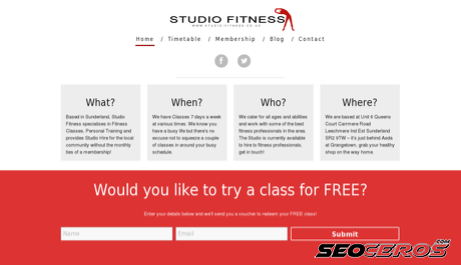 studio-fitness.co.uk desktop náhled obrázku