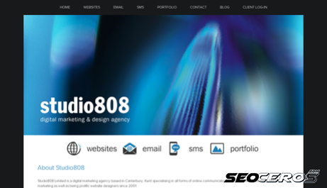 studio808.co.uk desktop előnézeti kép