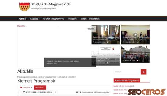 stuttgarti-magyarok.de desktop previzualizare