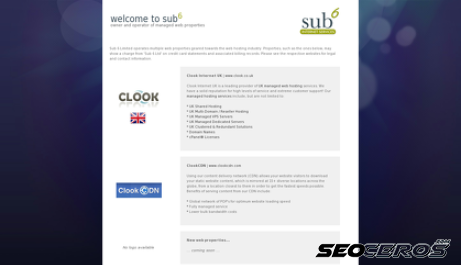 sub6.co.uk desktop előnézeti kép