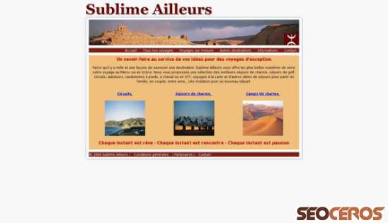 sublimeailleurs.ch desktop förhandsvisning