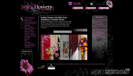suesflowers.co.uk desktop Vorschau