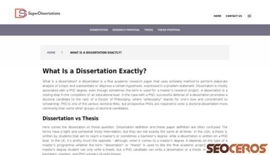 superdissertations.com/dissertation.html desktop előnézeti kép