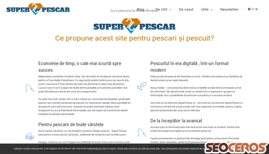 superpescar.ro desktop náhled obrázku