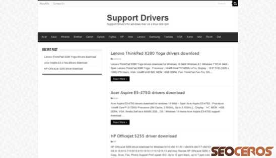 supportdrivers.info desktop obraz podglądowy
