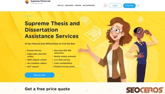 supreme-thesis.net desktop vista previa