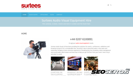 surtees.co.uk desktop prikaz slike