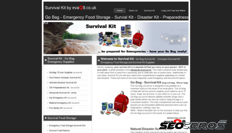 survival-kits.co.uk desktop förhandsvisning