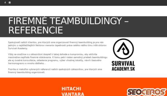 survivalacademy.sk/firemne-teambuildingy-referencie desktop vista previa