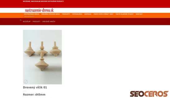 sustruzenie-dreva.sk/produkty/drevene-hracky desktop náhled obrázku