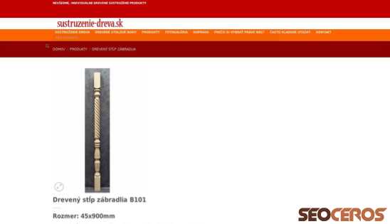 sustruzenie-dreva.sk/produkty/dreveny-stlp-zabradlia-b101 desktop förhandsvisning