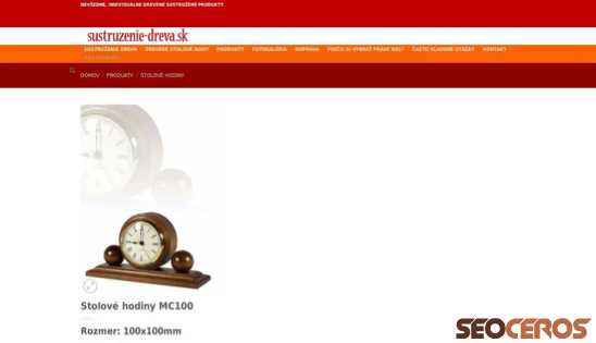 sustruzenie-dreva.sk/produkty/stolove-hodiny-mc100 desktop obraz podglądowy