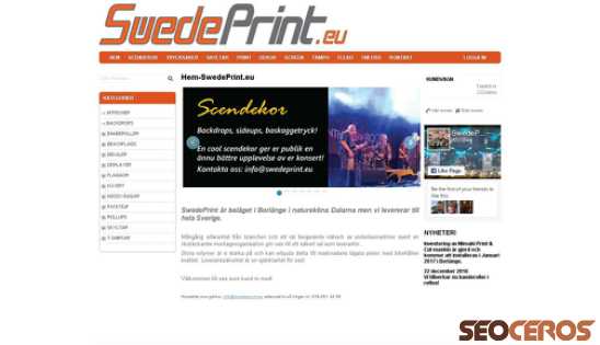 swedeprint.storedo.com desktop Vorschau