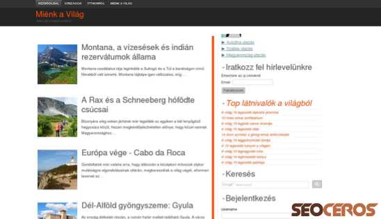 szallas-utazas-ajanlo.com desktop förhandsvisning
