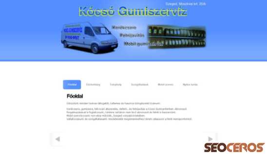 szegedgumiszerviz.hu desktop előnézeti kép
