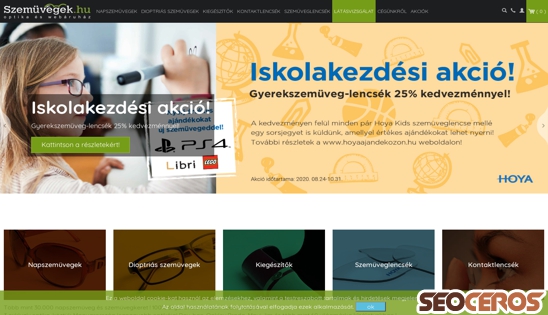 szemuvegek.hu desktop előnézeti kép