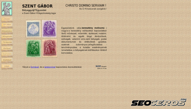 szentgabor.hu desktop előnézeti kép