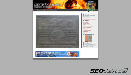 szentivanicharta.hu desktop náhľad obrázku
