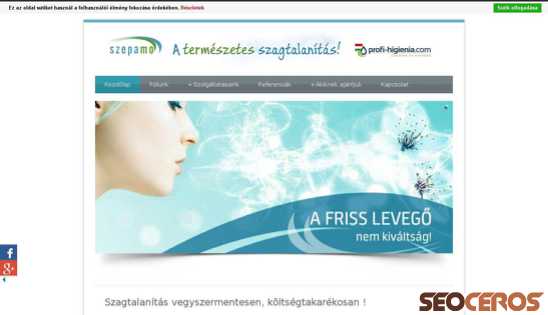 szepamo.hu desktop Vista previa