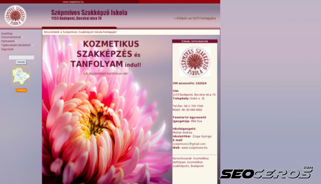 szepmives.hu desktop preview