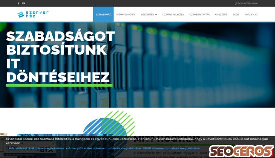szerverhaz.hu desktop előnézeti kép
