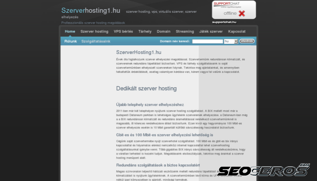 szerverhosting1.hu desktop obraz podglądowy
