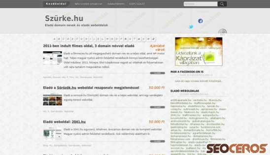 szurke.hu desktop előnézeti kép
