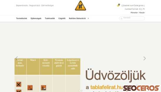 tablafelirat.hu desktop előnézeti kép
