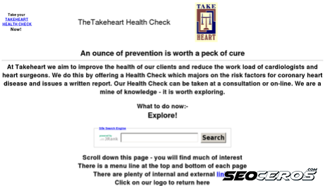takeheart.co.uk desktop förhandsvisning