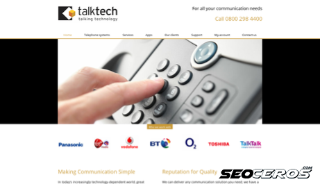 talktech.co.uk desktop Vista previa