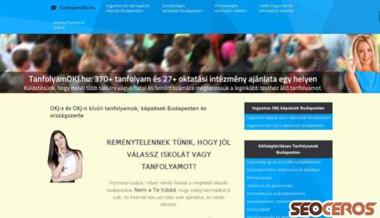 tanfolyamokj.hu desktop náhled obrázku