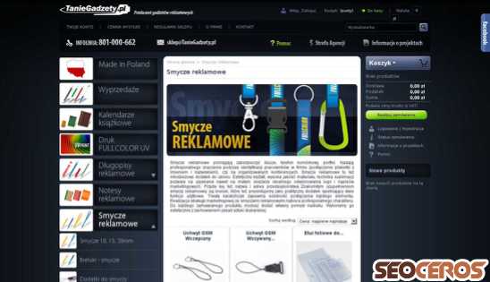 taniegadzety.pl/18-smycze-reklamowe desktop náhľad obrázku